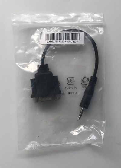 CABLE SERIAL  A  AUXILIAR 3.5 M. ORIGINAL LG  PARA MONITORES  Y TVS.  LG  “NUEVO“/ NUMERO DE PARTE EAD62707902 / MODELOS 22SM3BB / 32SE3B-B /  42SH7DB-B /  43SE3B-4 / 49SE3DB / 55EF5C-M2V / 65SE3BB / 75UH5CB / 86TR3DB / LCLG001 / WP320 BB295824 - Imagen 2